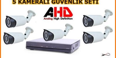 Güvenlik kamerası sistemi seti