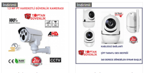 güvenlik kamerası çeşitleri