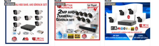 güvenlik kamerası seti