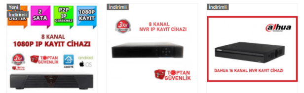 ip kamera kayıt cihazı